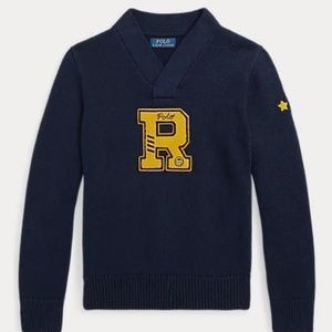Cotton Letterman Sweater